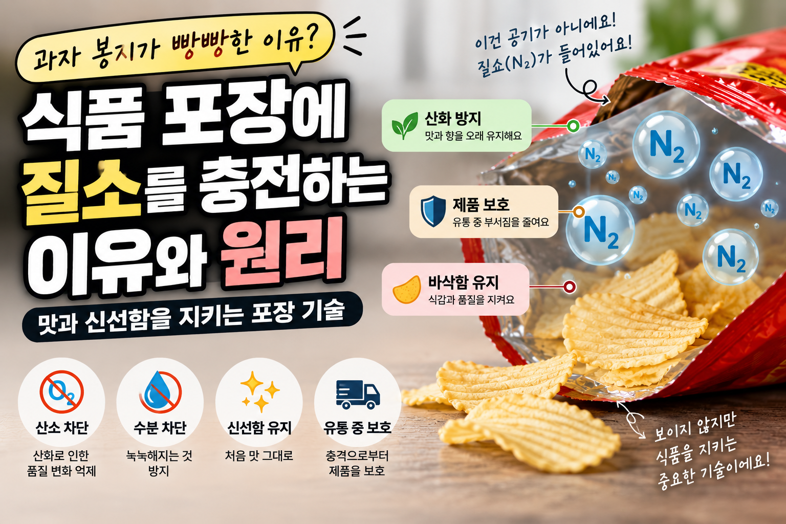 식품 포장 질소